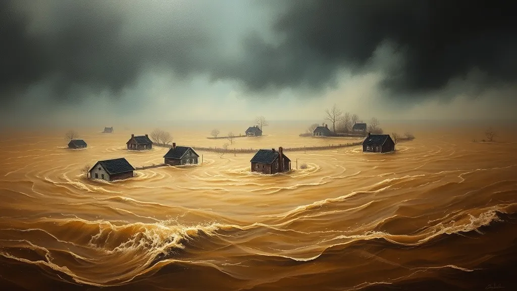 Dream symbol: flooded land: scenarios: Dream of a Sudden Flood
