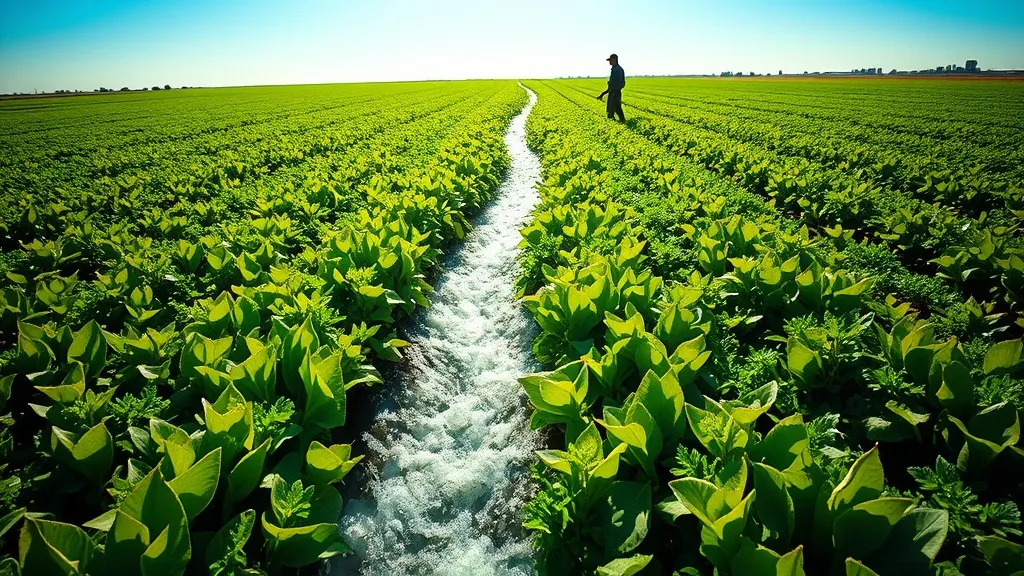 Dream symbol: flooding waters: scenarios: Dream about a controlled flood (irrigation)