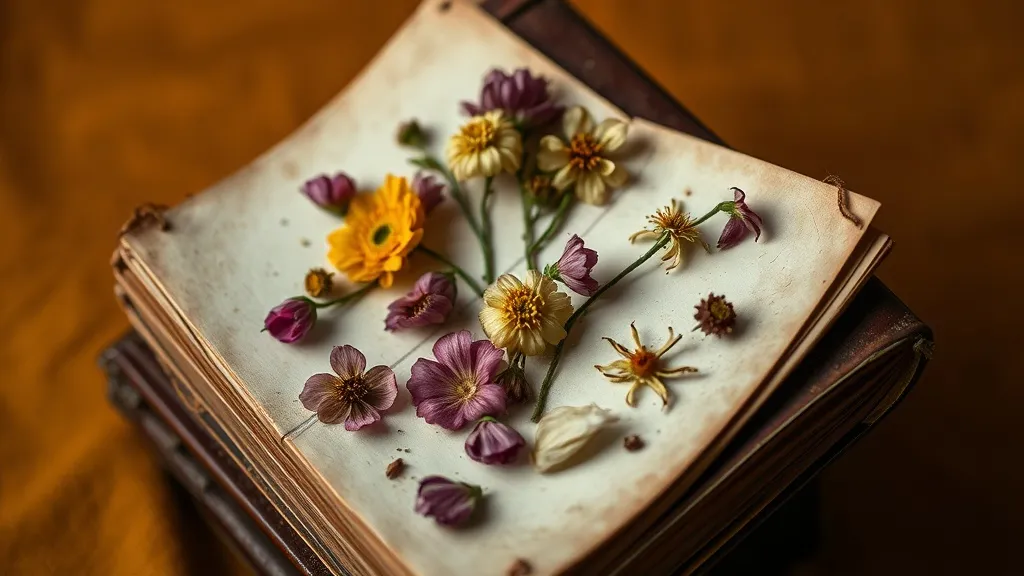 Dream symbol: floral design: scenarios: Dream of A Flower Pressing Book