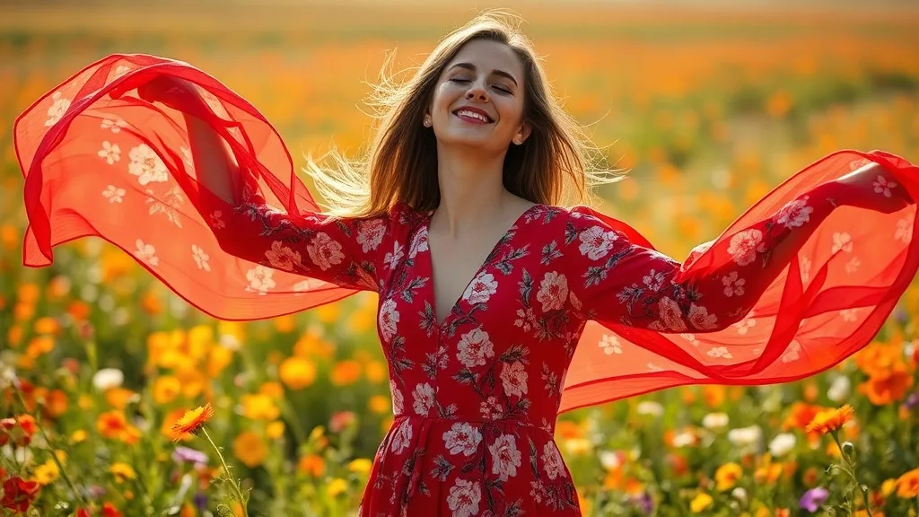 Dream symbol: red floral dress: intro