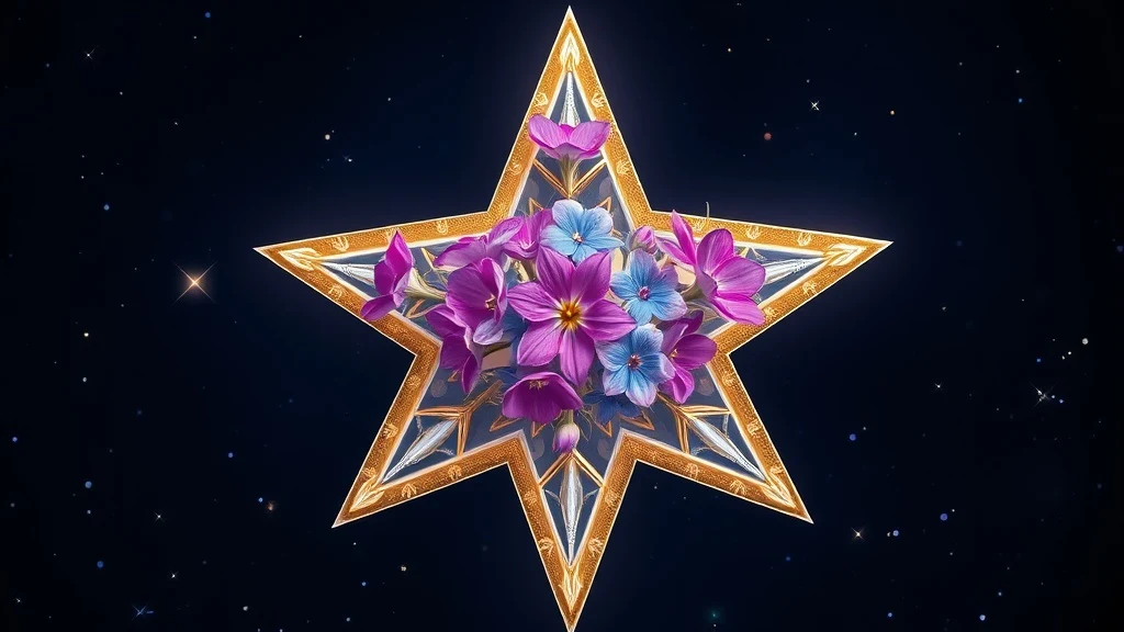 Dream symbol: floral motif: scenarios: Dream of flowers growing on a star