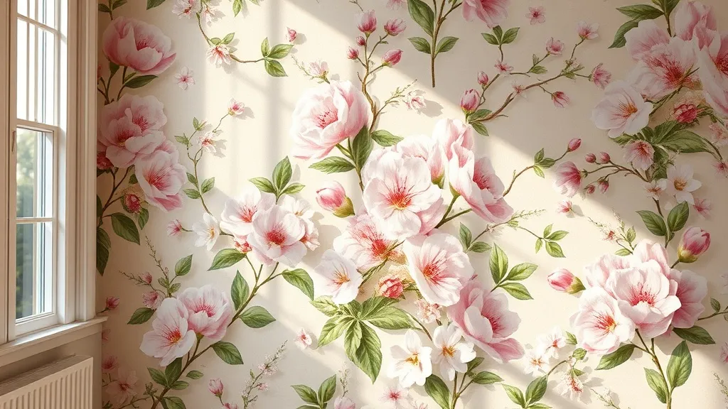 Dream symbol: floral wallpaper: scenarios: Dream of Blossoming Flowers on Wallpaper