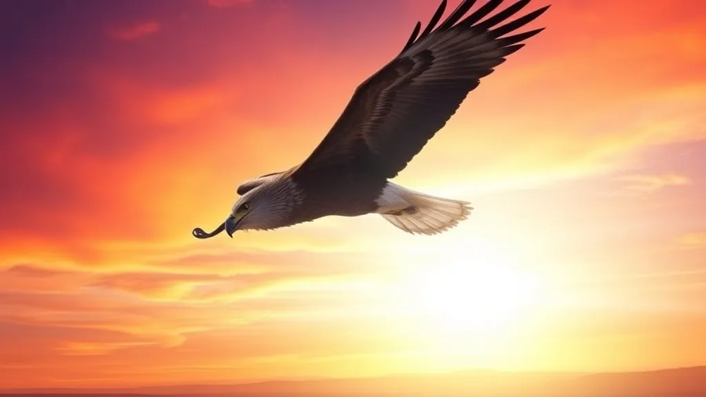Dream symbol: flying eagle: symbolism: Spiritual Awakening and Enlightenment