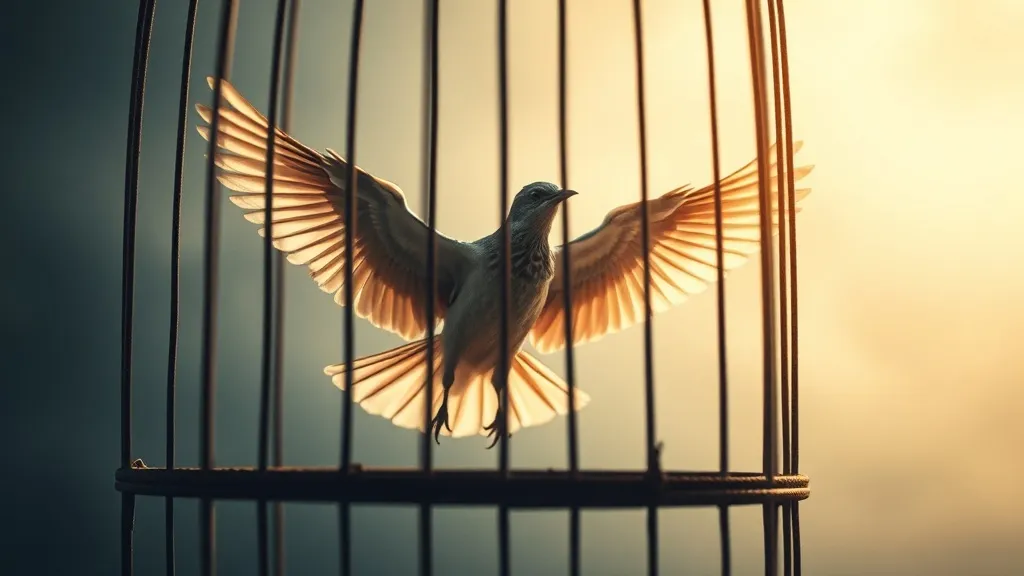 Dream symbol: flying like a bird: scenarios: Dream about Flying Like a Bird in a Cage