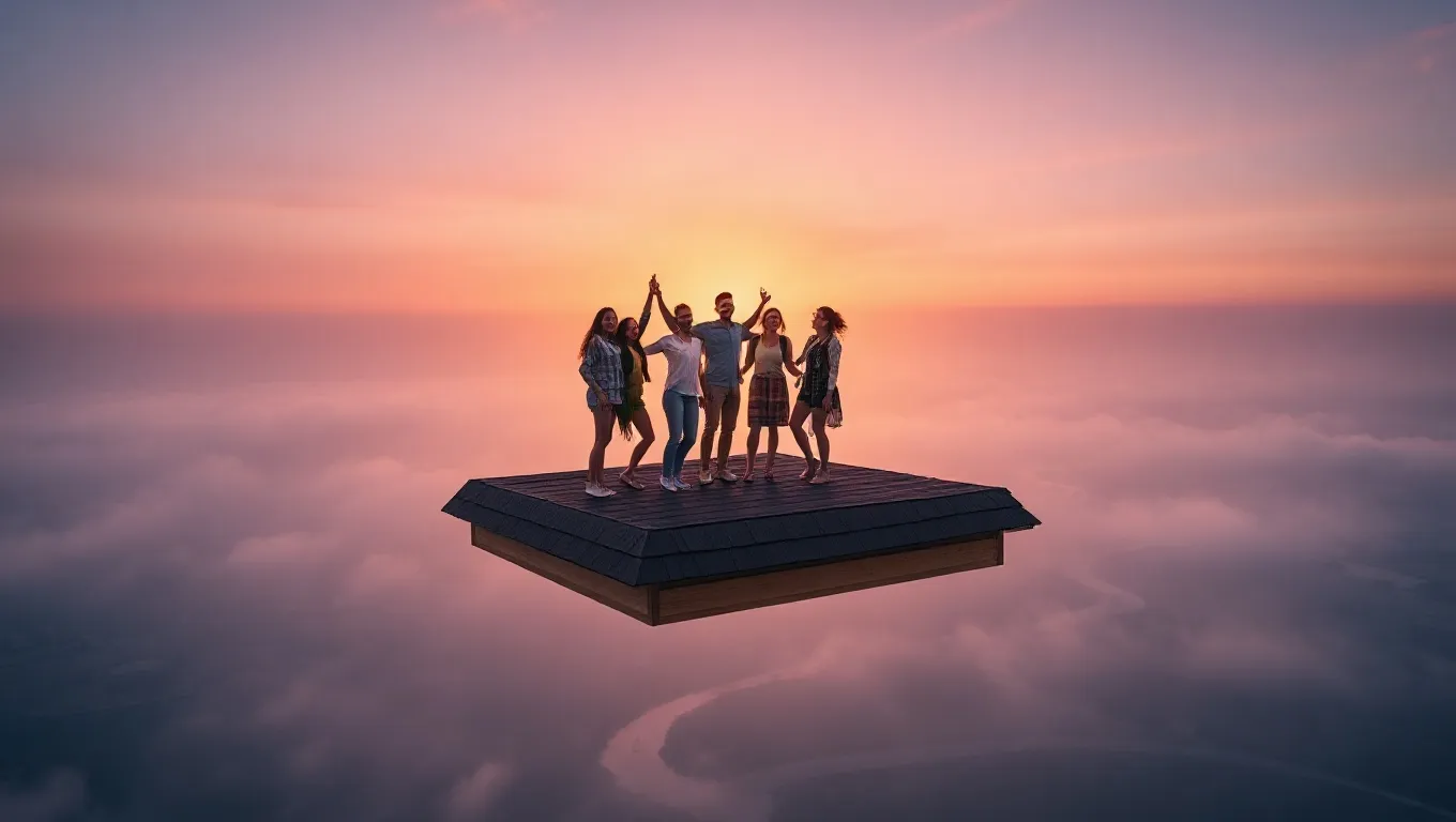 Dream symbol: flying roof: scenarios: Dream about Flying Roof with Friends Dream symbol: flying roof: scenarios: Dream about Flying Roof with Friends