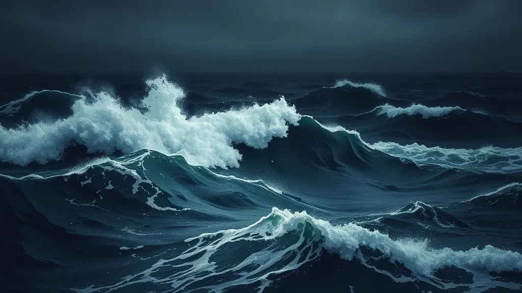 Dream symbol: foamy water: symbolism: Turbulent Emotions and Inner Chaos