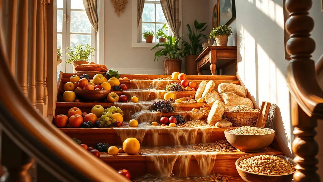 Dream symbol: food flowing: scenarios: Dream about Food Flowing Downstairs Dream symbol: food flowing: scenarios: Dream about Food Flowing Downstairs