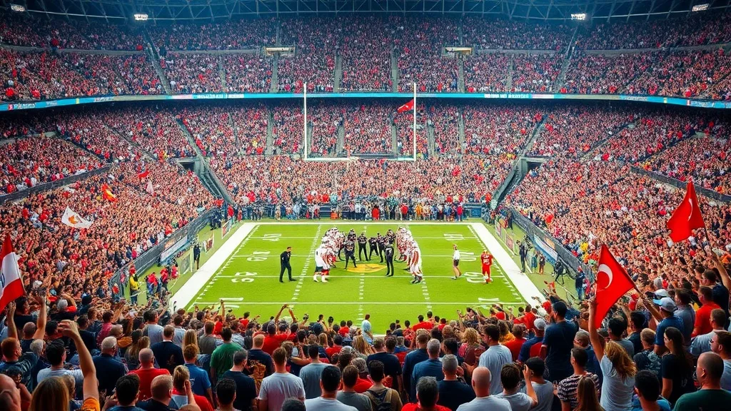 Dream symbol: football game: scenarios: Dream of Attending Football Game with Large Crowd