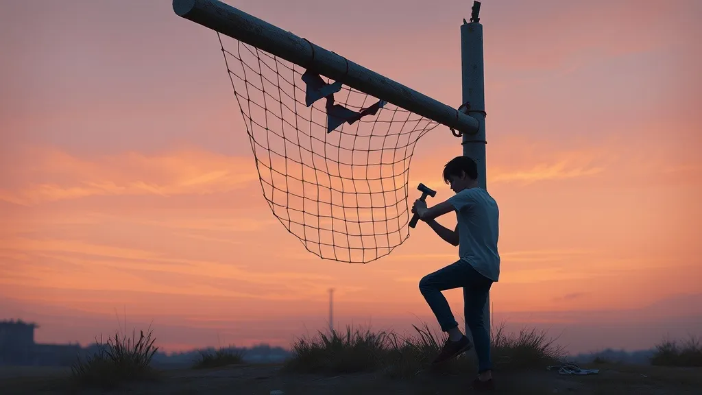 Dream symbol: football goal post: scenarios: Dreaming of Repairing a Goal Post