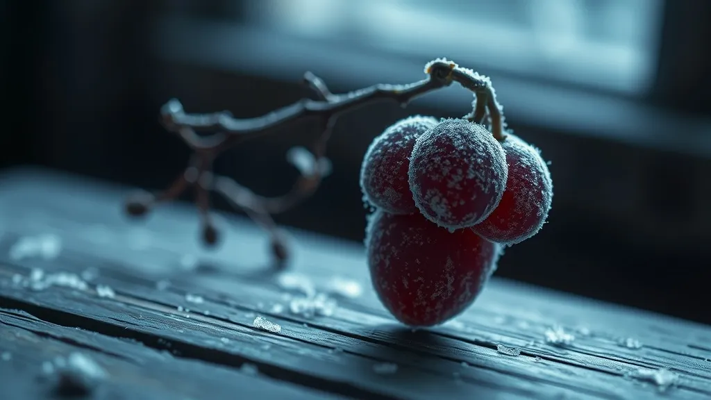 Dream symbol: frozen grapes: symbolism: Missed Opportunities and Regret