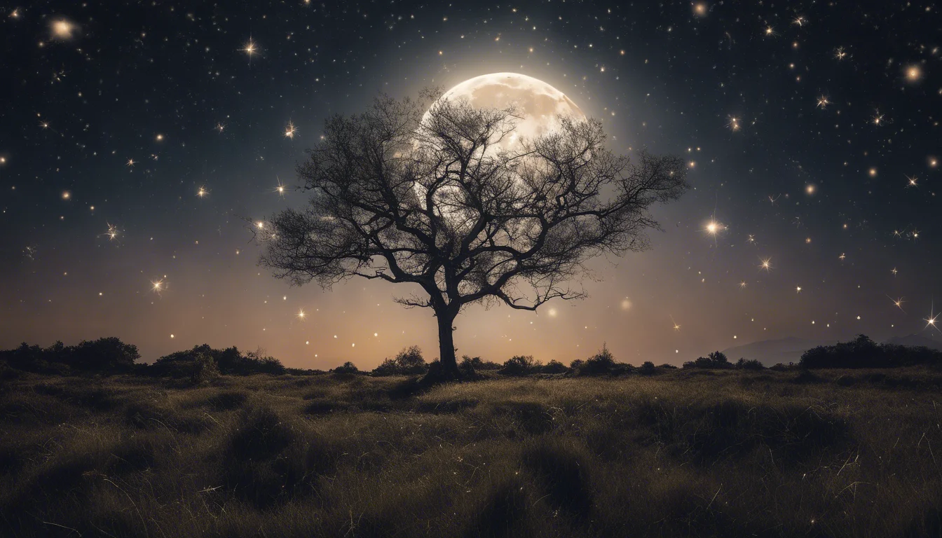 Dream symbol: full moon: scenarios: Dream of a Full Moon With Stars