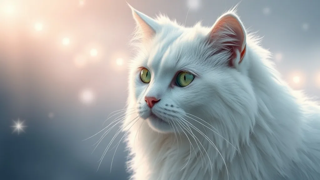 Dream symbol: furry white cat: symbolism: Spirituality and Enlightenment