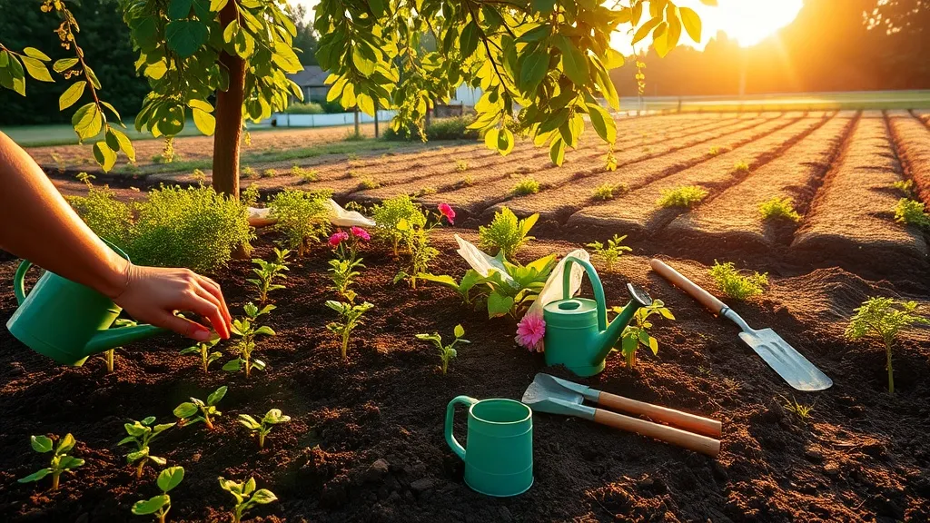 Dream symbol: garden or land: symbolism: Illustration of Nurturing and Caregiving Roles