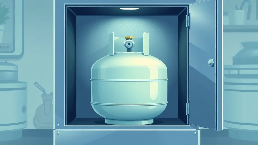Dream symbol: gas bottle: scenarios: Dream about a gas bottle in a safe location