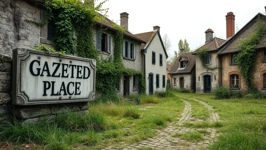 Dream symbol: gazetted place: scenarios: Dream of a gazetted place being abandoned