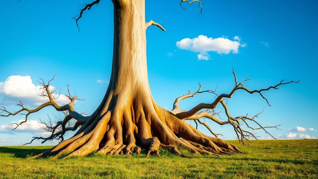 Dream symbol: giant bare tree trunk: symbolism: Spiritual Growth and Transformation