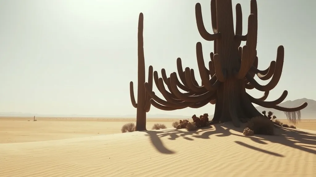 Dream symbol: giant cactus: scenarios: Dreaming of a Giant Cactus in a Desert