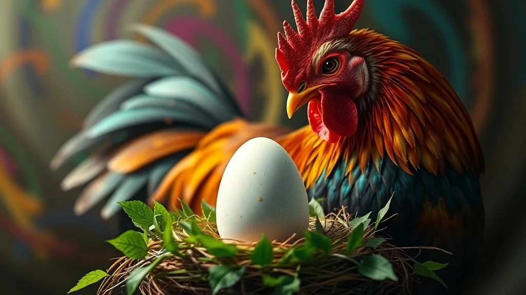 Dream symbol: giant chicken: scenarios: Dream of a giant chicken laying an egg