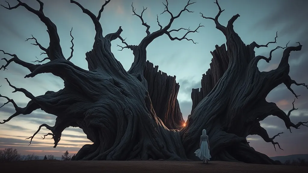 Dream symbol: giant hollow dead tree: demographics: Adults Dealing with Past Trauma