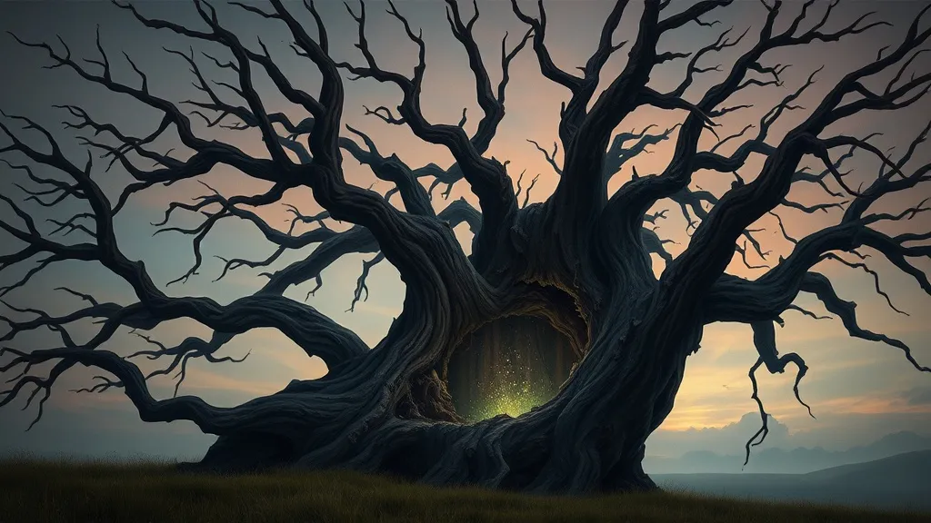 Dream symbol: giant hollow dead tree: symbolism: Death and Rebirth Potential