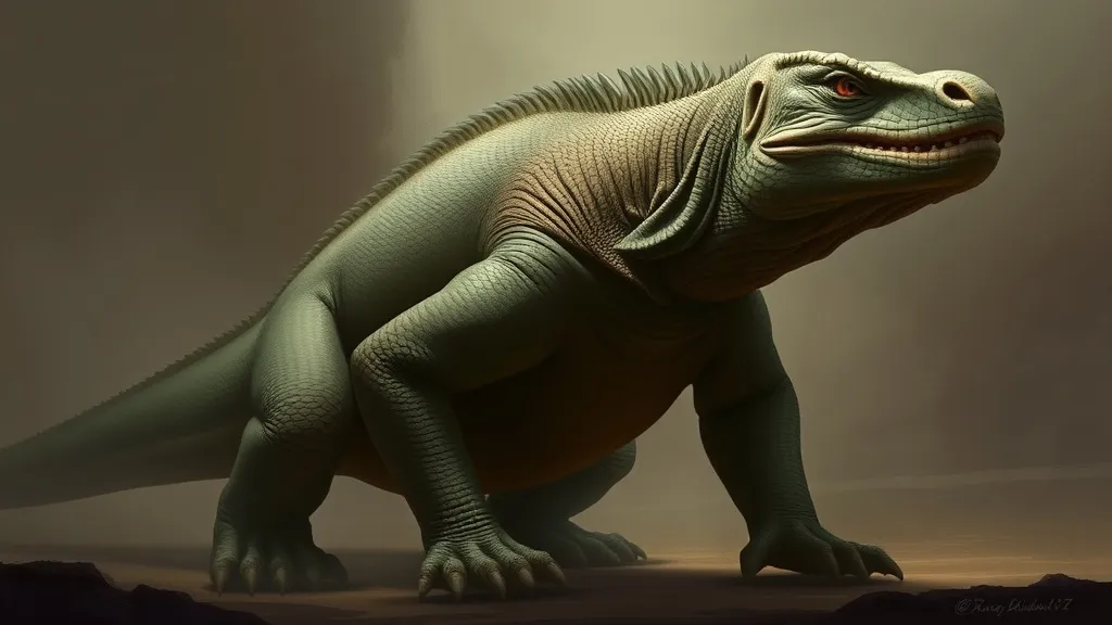 Dream symbol: giant lizard: symbolism: Physical Strength and Endurance