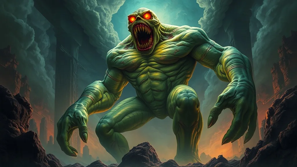 Dream symbol: giant monstrous body: symbolism: Primal Overwhelm