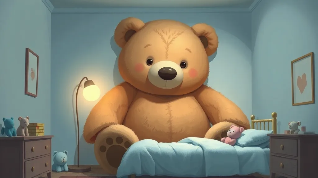 Dream symbol: large teddy bears: scenarios: Dreaming of a Large Teddy Bear in a Child's Room