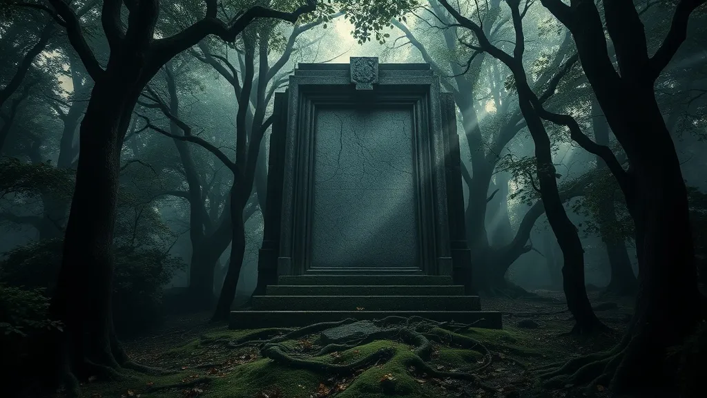 Dream symbol: giant tomb: scenarios: Dream of a Giant Tomb in a Forest