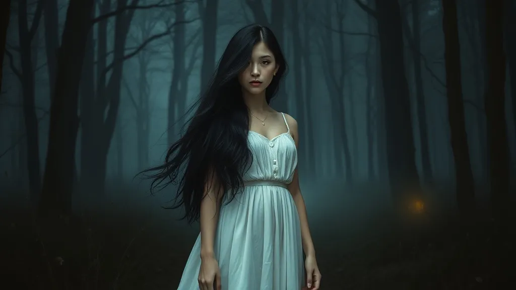 Dream symbol: girl with black hair and white dress: symbolism: The Maiden's Journey and Spiritual Awakening