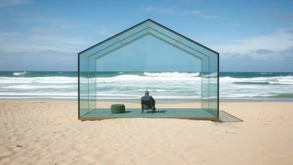 Dream symbol: glass house: scenarios: Dream of a glass house by the sea