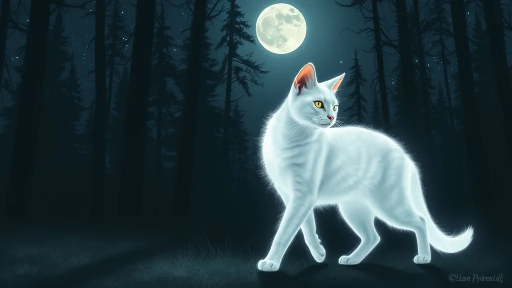 Glowing White Cat in Dreams: Symbolism & Meaning