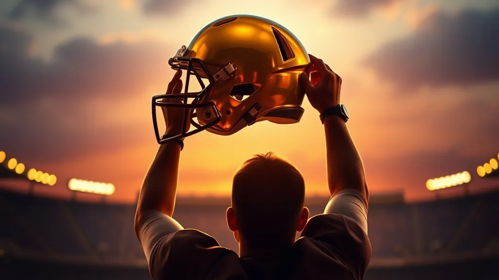 Dream symbol: gold football helmet: demographics: People Experiencing Success (Victory & Achievement)