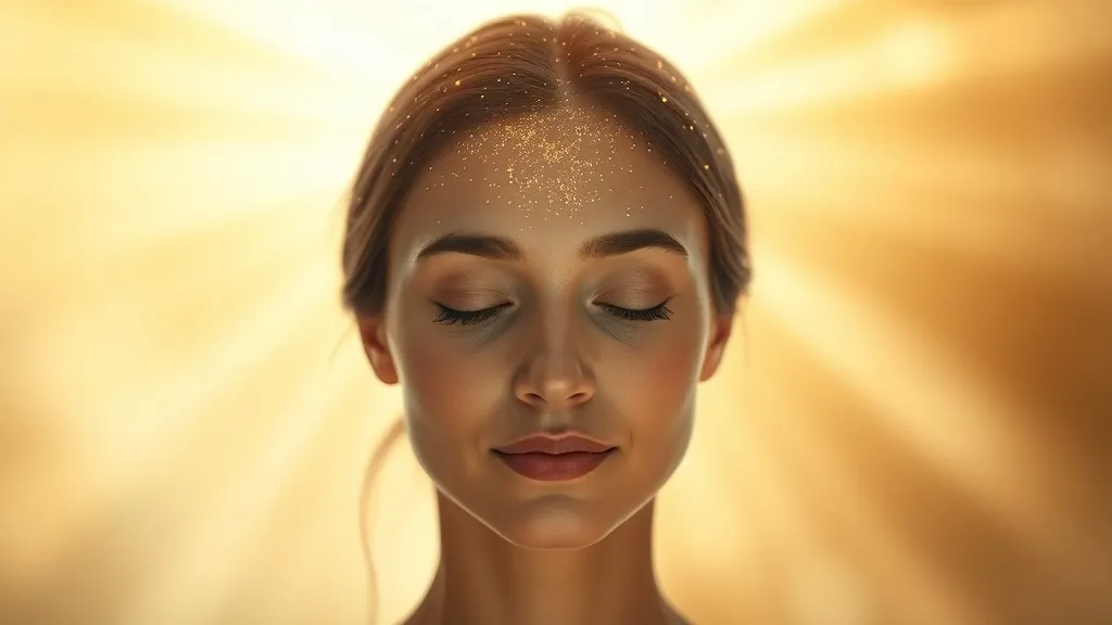 Dream symbol: gold sparkling on forehead: symbolism: Manifestation of Divine Favor and Blessings