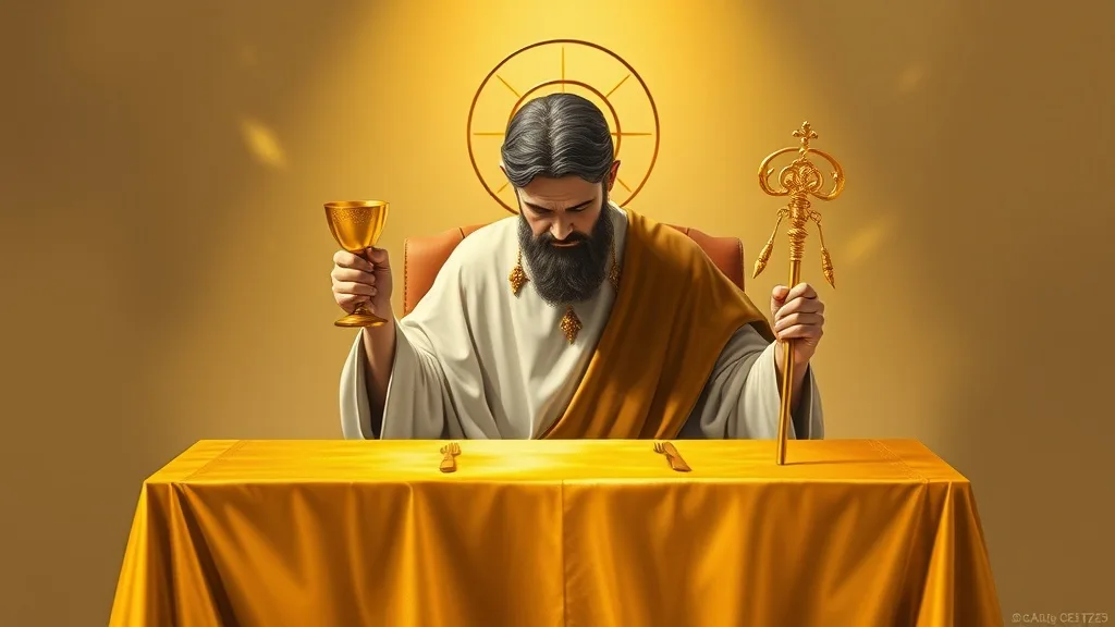 Dream symbol: gold table: symbolism: Sacredness and Divine Connection