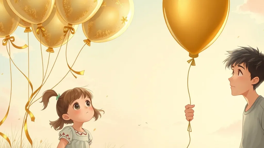 Dream symbol: balloons with golden decorations: demographics: Children and Young Adults