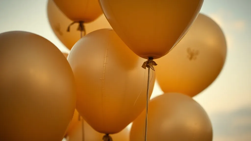 Dream symbol: balloons with golden decorations: symbolism: Unfulfilled Potential or Lost Opportunities