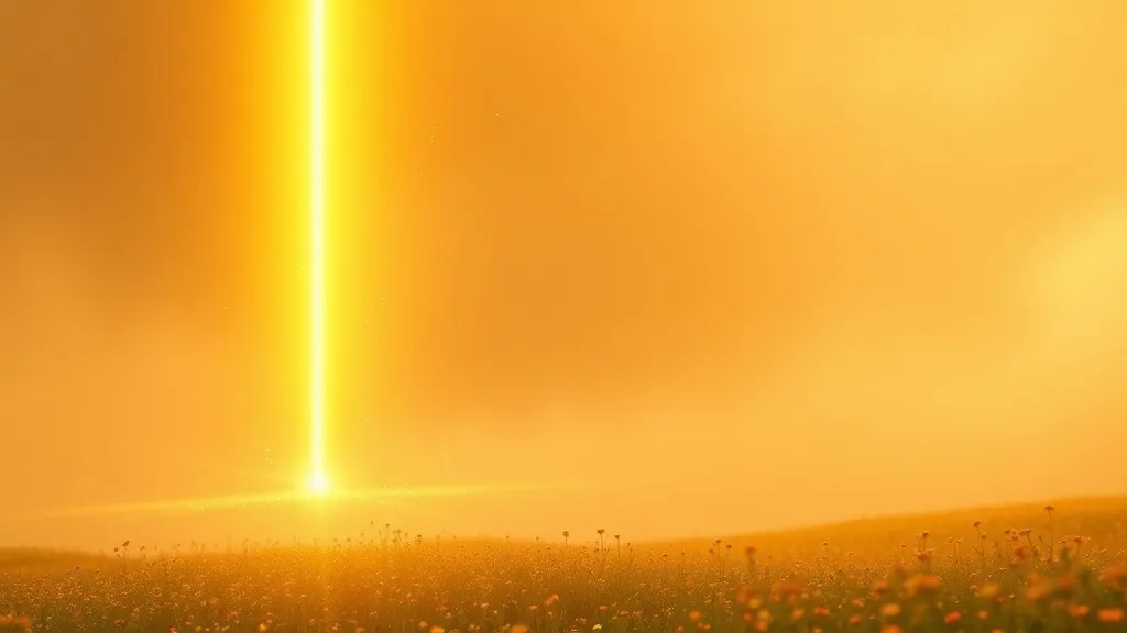 Dream symbol: pillar of golden light: symbolism: Connection to the Higher Self