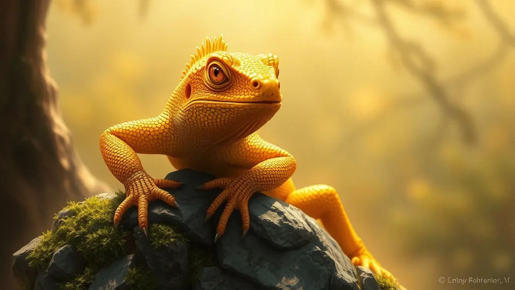 Dream symbol: golden lizard: scenarios: Dream of a Golden Lizard Speaking