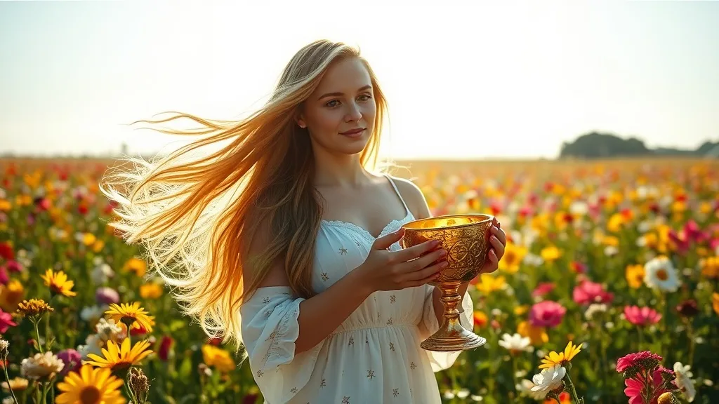 Dream symbol: long golden hair: symbolism: Fertility and Abundance