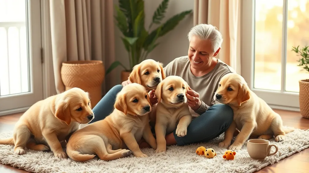 Dream symbol: golden retriever puppies: demographics: Adults Dreaming of Golden Retriever Puppies