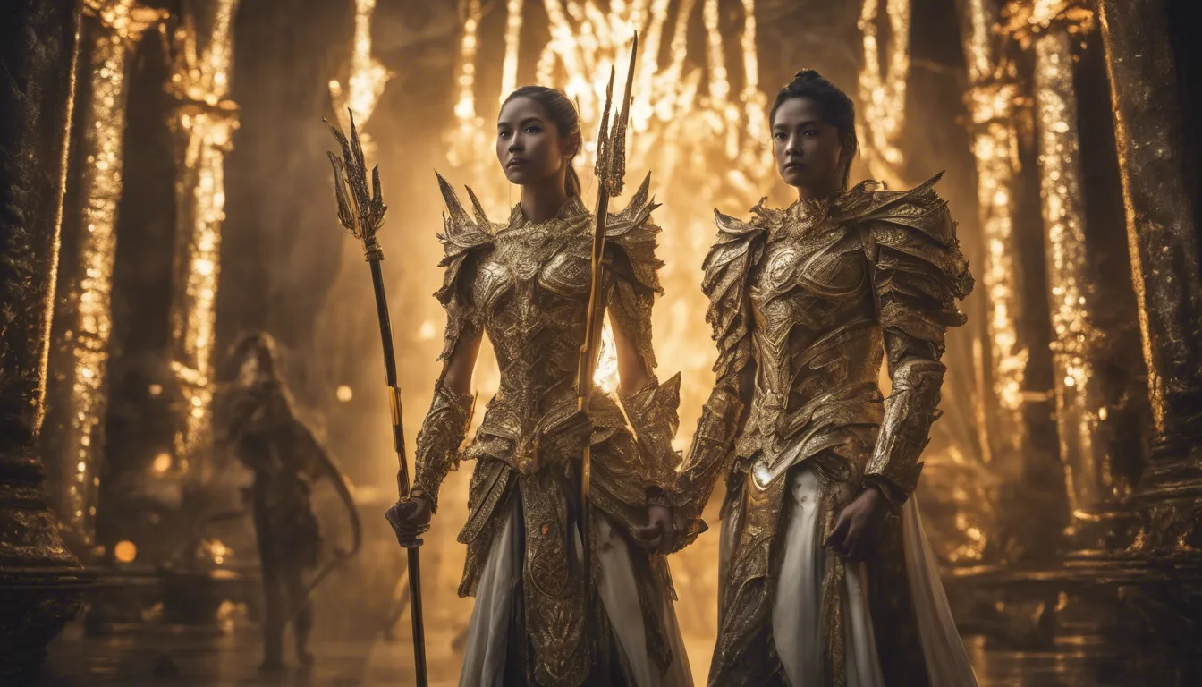 Golden Warriors: Unveiling the Symbolism Behind Dream Figures with Weapons