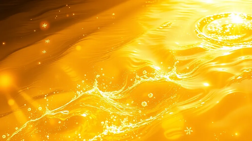 Dream symbol: yellow water like gold: symbolism: Positive Energy and Vitality