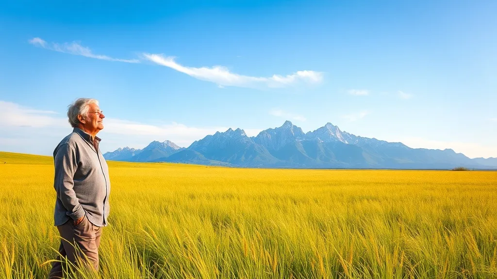 Dream symbol: grassland with mountains: demographics: Retirees Reflecting on Life Journeys