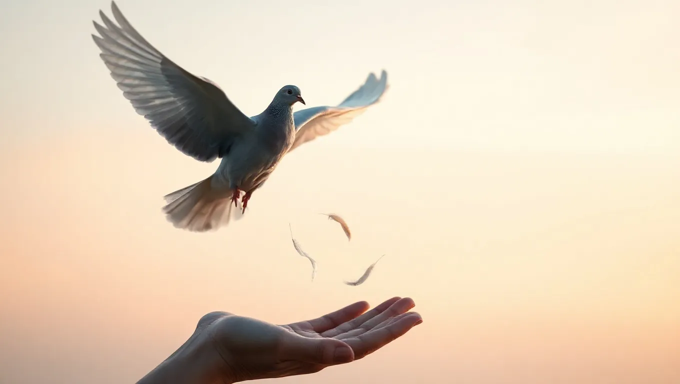 Dream symbol: gray dove: scenarios: Dream of a Gray Dove Dropping Feathers on You Dream symbol: gray dove: scenarios: Dream of a Gray Dove Dropping Feathers on You