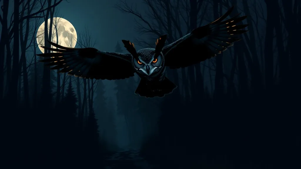 Dream symbol: great-horned owl: scenarios: Dream About a Great Horned Owl Following You