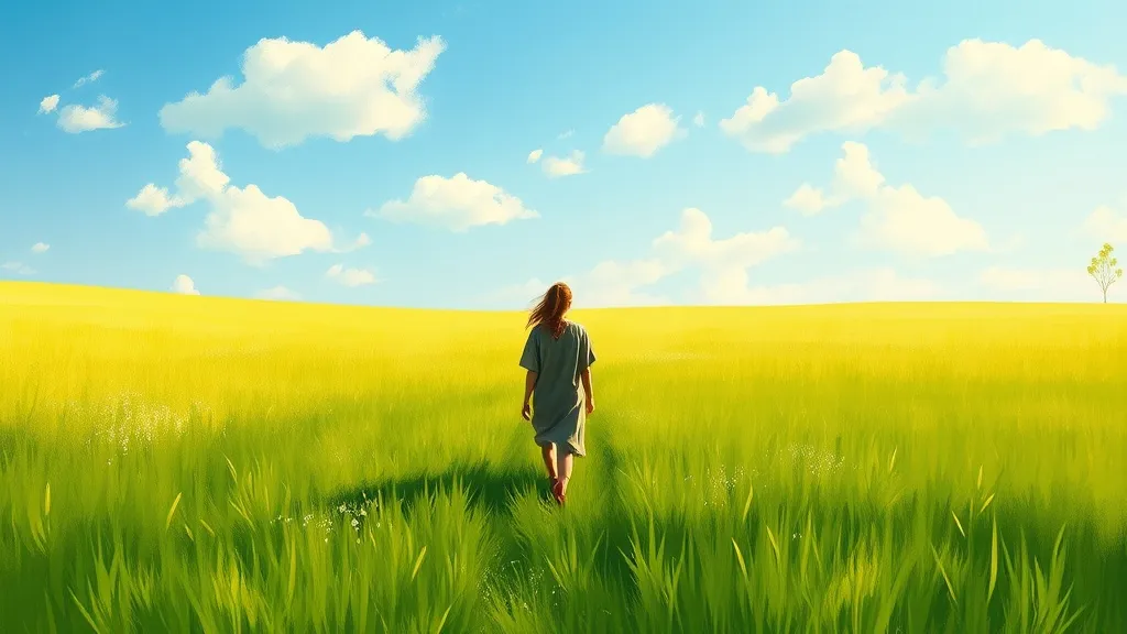 Dream symbol: color green: scenarios: Dream about Walking in a Green Field