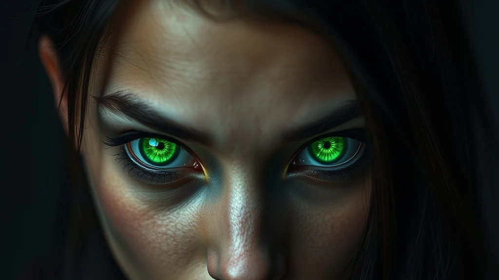 Dream symbol: green feline eyes: scenarios: Dream of a person with glowing green feline eyes