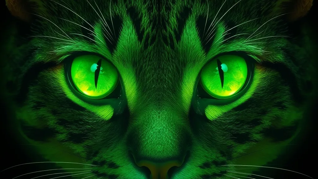 Dream symbol: green feline eyes: symbolism: Transformation and Rebirth