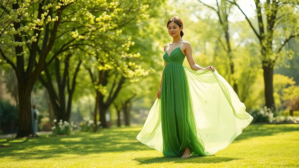 Dream symbol: green gown: scenarios: Dream of Wearing a Green Gown