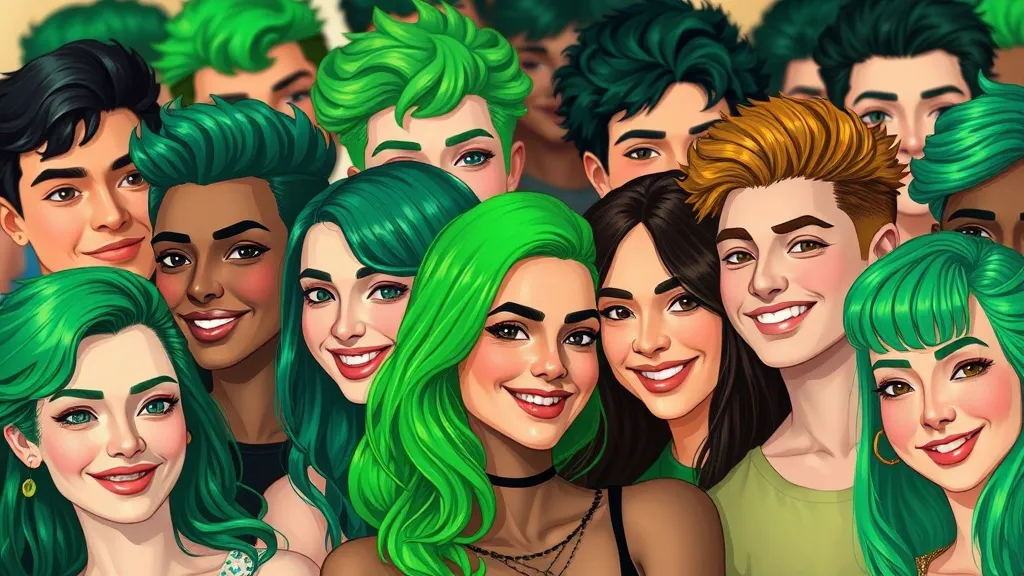 Dream symbol: dyed green hair: demographics: LGBTQ+ Community
